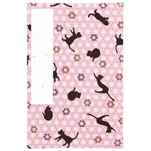 くろちく 御朱印帳 ゆめといろ 特大 猫 桃 71501503