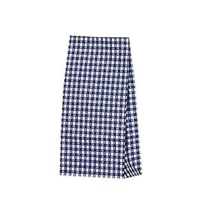 シモジマ ヘイコー 紙袋 マチ付 ファンシーバッグ SS ギンガムミニ アオ 9x5x17.5cm 100枚 3079100