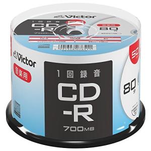 ビクター Victor 1回録音用 CD-R AR80FP50SJ2 (片面1層/80分/50枚) ホワイト｜trafstore