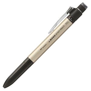 トンボ鉛筆 多機能ペン 2&S+消しゴム MONO モノグラフマルチ ゴールド CPA-161B