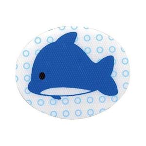 創和リサイクル フック 耐水 浴室 対応 シールタイプ ブルー 約縦5×横4cm イルカの便利キャッチフック 3個入 so