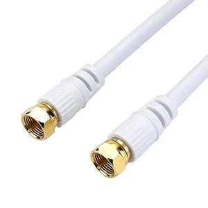 ホーリック アンテナケーブル S-4C-FB同軸 10m  ホワイト 両側ネジ式コネクタ HAT100-918SS