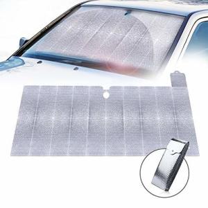 HOPOPRO サンシェード 車用 カーフロントカバー 車日よけ フロントガラスカバー 日除けシート 遮光 断熱 紫外線