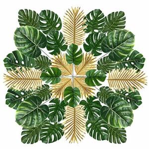 Qaqgear 36ピース人工葉9種類2色人工ヤシの葉黄金色の偽もの熱帯植物ハワイアンルアウアロハジャングルビーチ の最安値 価格比較 送料無料検索 Yahoo ショッピング