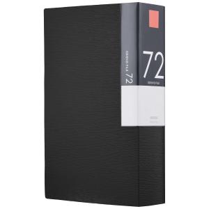 BUFFALO CD&DVDファイルケース ブックタイプ 72枚収納 ブラック BSCD01F72BK