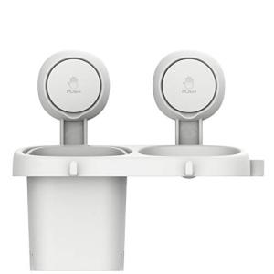 ファイン 吸盤 強力 ラック プッシュdeロック 小物&ドライヤーホルダー 落ちない 壁 傷つけない FIN-878 ホワイ