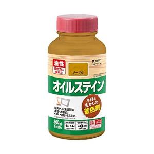 カンペハピオ ペンキ 塗料 油性 ニス 着色 高耐久 オイルステインA メープル 300ML 日本製 00347643692300