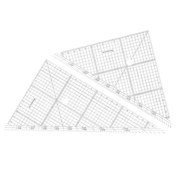 ステッドラー(STAEDTLER) 三角定規 製図 セット レイアウト用 24cm 966 24