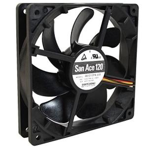 オウルテック 安心の2年間交換保証 PCケース用山洋電気冷却ファン PWM 低振動 12cm 25mm厚 800~1,500r.p.m リブ無し SF1