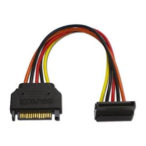 AINEX シリアルATA用電源変換ケーブル 下L型コネクタ  SA-085LA