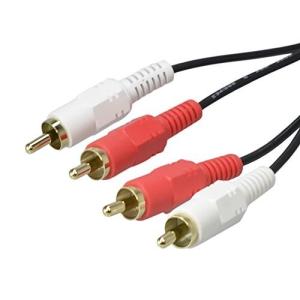 3m アクロス AUDIOピンケーブル RCAケーブル RCAピン×2-RCAピン×2