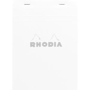 ロディア メモ帳 No.16  80枚 5mm方眼罫 撥水カバー ミシン目入 PEFC認証取得 ブロックロディア ホワイト RHODIA c