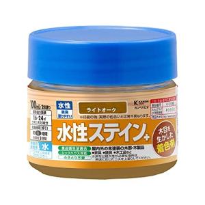 カンペハピオ ペンキ 塗料 水性 ニス 着色 微臭 食品衛生法 シックハウス対応 水性ステイン+ ライトオーク 100M