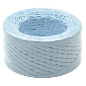 タカ印 紙紐 梱包用 ペーパーラフィット 35-7204 水色 100m巻