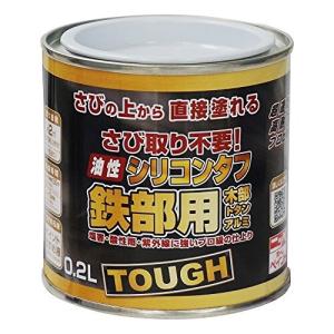 ニッペ 高耐久シリコン樹脂塗料 油性シリコンタフ ブラック 0.2L