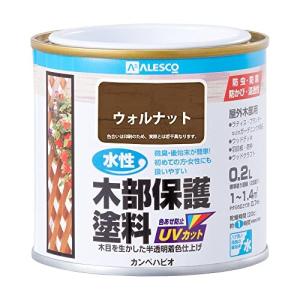 カンペハピオ ペンキ 塗料 水性 半透明カラー 木部保護 防虫 防腐 防かび 紫外線 水性木部保護塗料 ウォルナ