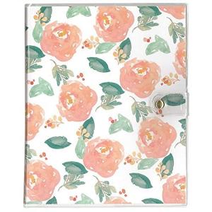 ナカバヤシ カバーポケットアルバム KG判40枚収納 レッドフラワー アカ-PVKG-401-3