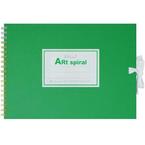 マルマン スケッチブック アートスパイラル F1 厚口画用紙 24枚 グリーン S311-33