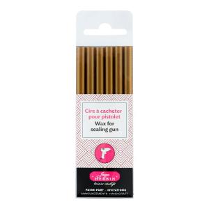 エルバン シーリング スタンプ ワックス ガン用 6本入り 封ろう用 ゴールド hb35804