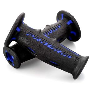 デイトナ PROGRIP バイク用 グリップ ハンドル径22.2用 120mm 耐震ゲル エンド貫通 601タイプ ブル