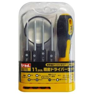 三共コーポレーション trad 11pcs.精密ドライバーセット TSD-11S 820386