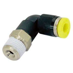 新潟精機 BeHAUS チューブ用ワンタッチ継手 エルボ チューブ外径:4mm PL4-01