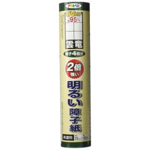 アサヒペン 障子紙 2倍強い明るい障子紙 UVカット約95% 5212 雲竜 28cm×18.8m 美濃判
