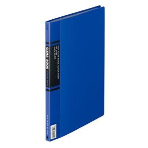 ライオン事務器 クリヤーブック A4S 20ポケット CR-313-B 青