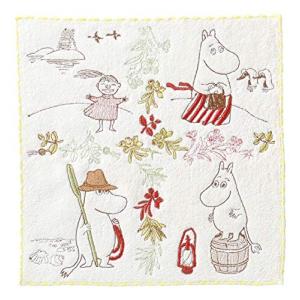 丸眞 ハンドタオル MOOMIN ムーミン 25×25cm 諸島のムーミン 全面刺繍 1405012400