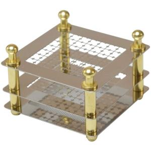 ファイン 線香立て 仏壇 仏具 灰いらず 燃えカス 残りにくい シルバー約5×5×3.7ｃｍ FIN-743