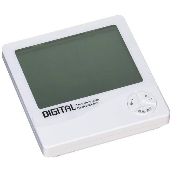 エンペックス気象計 温度湿度計 デジタル温湿度計 置き掛け兼用 ホワイト TD-8140