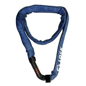 ゴリン ネオプレーンカバーダイアルチェーンロック GS-8-1200 デニム柄