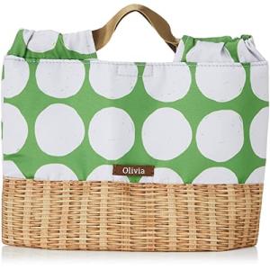 現代百貨 Olivia ランチバッグ パターン/グリーン 28×10×21cm A356GR