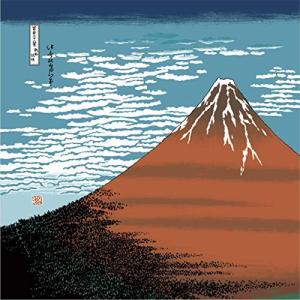 三陽商事 浮世絵 自遊布 大判風呂敷 赤富士 27-053061 約118cm幅