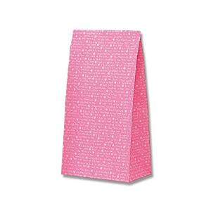 シモジマ ヘイコー 紙袋 マチ付 ファンシーバッグK6 スリムレター ピンク 15x9x28cm 50枚 002698114