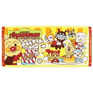 楠橋紋織(Kusubashi Mon Ori) フェイスタオル イエロー系 約75×34cm アンパンマン おやつタイム A-86465-31-R