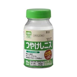 カンペハピオ ペンキ 塗料 水溶性 つやけし ニス 耐水性 シックハウス対応 水溶性つやけしニスA とうめい 100ML