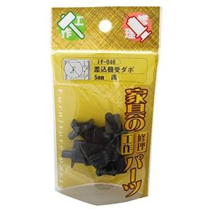WAKI 差込棚受ダボ 5mm 黒 if-046