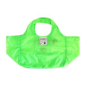 ニックナッククシュッと小さく 折りたたみ  マチつき グリーン コンビニ用