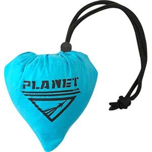 ニックナック クシュッと小さく 折りたたみ ひとつぶエコバッグL ブルー