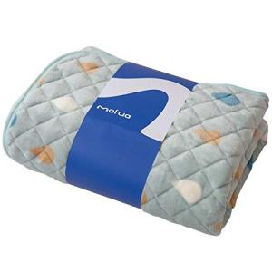 ナイスデイ mofua  敷きパッド ティアドロップ柄 アッシュグリーン クイーン  冬 あったか モ