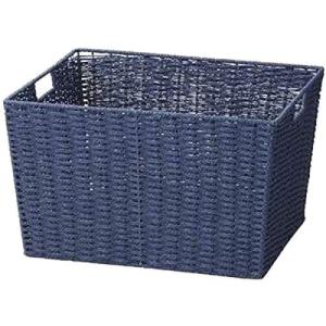 ちどり産業 バスケット ネイビー 幅41×奥行34×高さ24cm