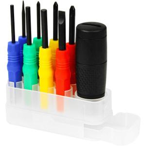 E-Value ドライバーセット 8本組 六角穴付ネジ対応 スライド収納付ケース