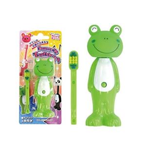 ユーカンパニー バウンスアップ歯ブラシ 替えブラシ付き カエル 1セット