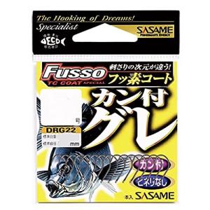 ささめ針 DRG22 カン付グレ TCフッ素コート 4号