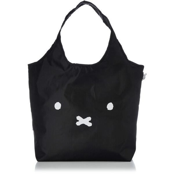 (シフレ) 折り畳み保冷・保温エコバッグ ミッフィー ECO0416 B98 フェイスブラック