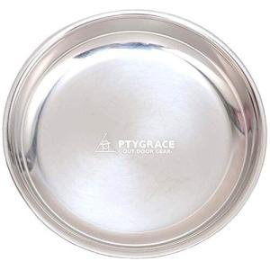 片力商事 PTYGRACE アウトドア食器 丸型プレート取り皿 11.2cm 18-8ステンレス 日本製