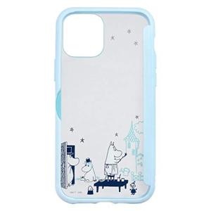 グルマンディーズ ムーミン SHOWCASE+ iPhone12/12 Pro対応ケース お絵描き MMN-23D, ライトブルー