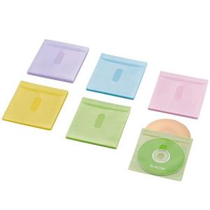 エレコム DVD BD CDケース 不織布 両面収納 30枚入 60枚収納可 5色アソート CCD-NIWB60ASO