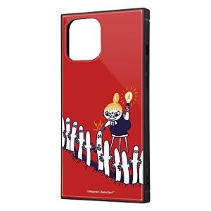 イングレム iPhone 12 Pro Max ムーミン 耐衝撃 ハイブリッド ケース カバー KAKU ストラップ ホール 付き スクエア